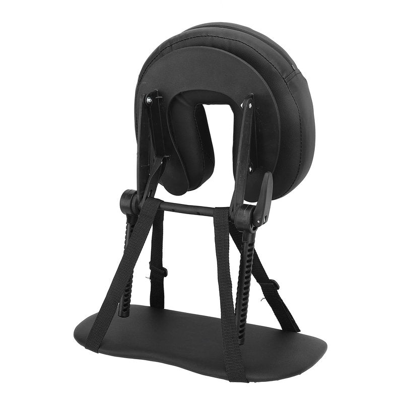OPPWONG Massage Headrest for Bed, Massage Face Cradle Massage Pillow Face Down Adjustable Folding Massage Table Face Cradle Pillow Beauty Bed Headrest Cradle U Shape for Beauty Salon Black