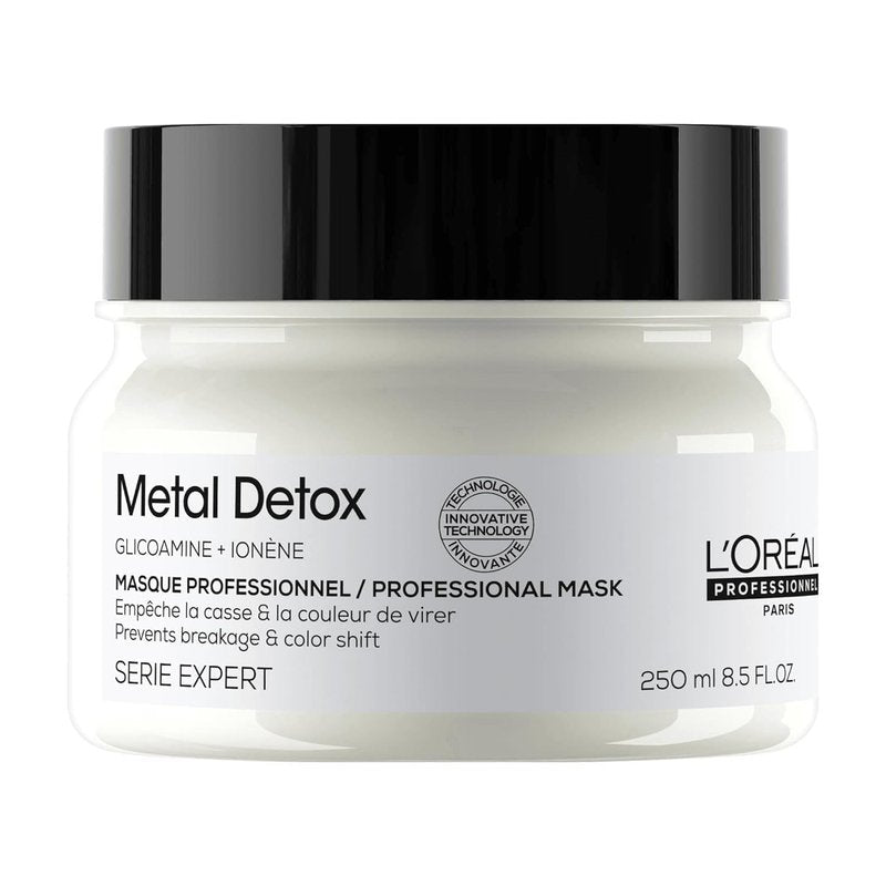 L'Oréal Professionnel Paris Metal Detox Hair Mask - Hydrating Mask For Dull & Brittle Hair, Prevents Damage & Color Fading