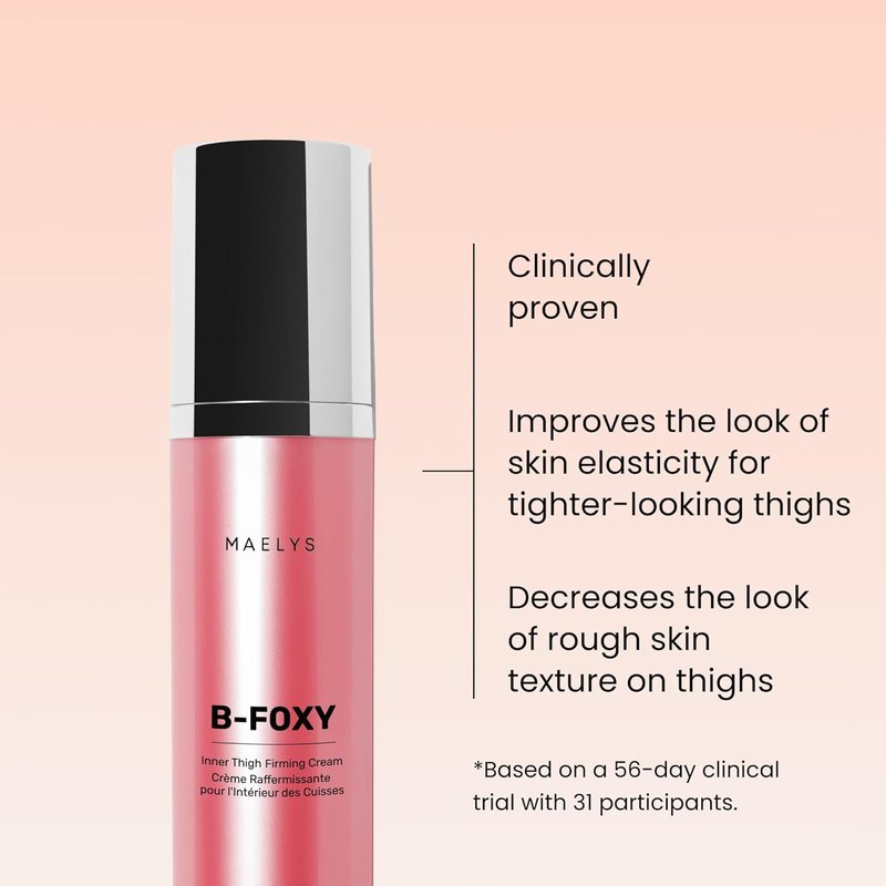 MAËLYS B-FOXY Inner Thigh Firming Cream - Skin Tightening & Nourishing Coconut Oil - 3.38 Fl Oz for Smooth, Toned Legs