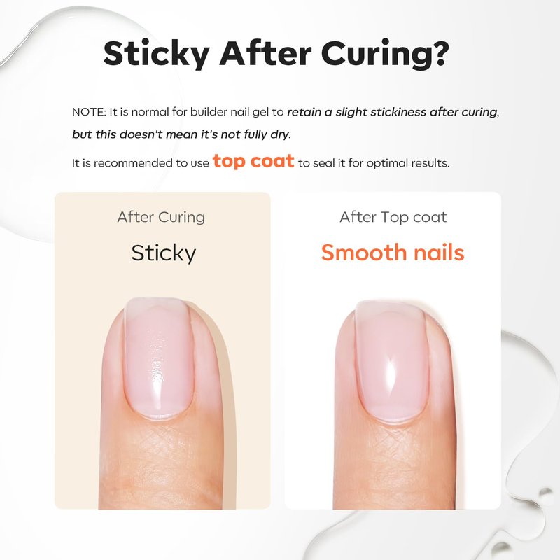 modelones Builder Nail Gel, 7-in-One Clear Builder Nail Polish with Detachable Liner Brush, 15ml LED Lamp Cured Rubber Base Gel Polish Strengthener Color Base Coat Thickening Solution