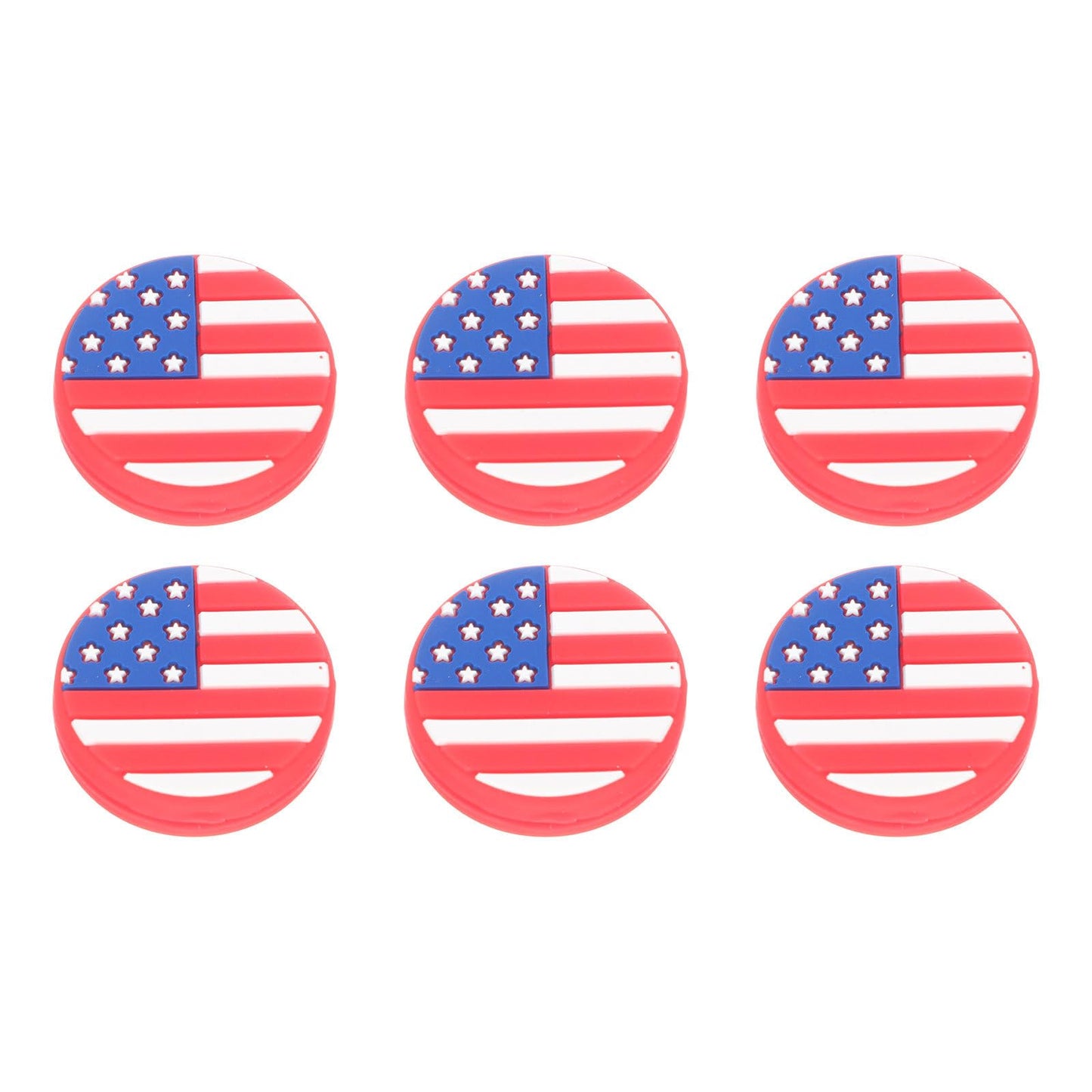 TOVINANNA 6Pcs National Flag Designed Tennis Racket Vibration Dampeners Shocking Absorbers for Improved Play and Comfort Accessories