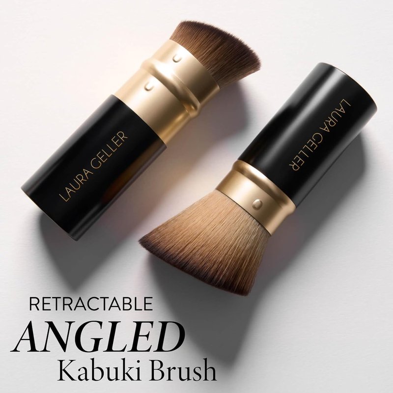Laura Geller New York Makeup Brushes - Cruelty-Free Retractable Angled Kabuki Brush