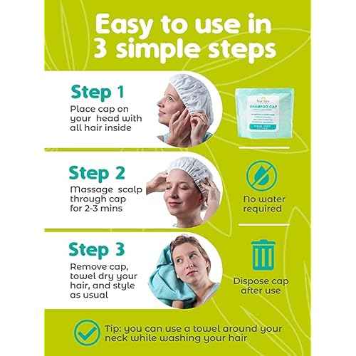 No Water Rinse Free Shampoo Cap by Nurture | Microwavable Washing & Conditioning Shower Caps to Wash Hair w/o Bath | Waterless Bathing | Disposable & Hypoallergenic for Adults, Bedridden & Elderly