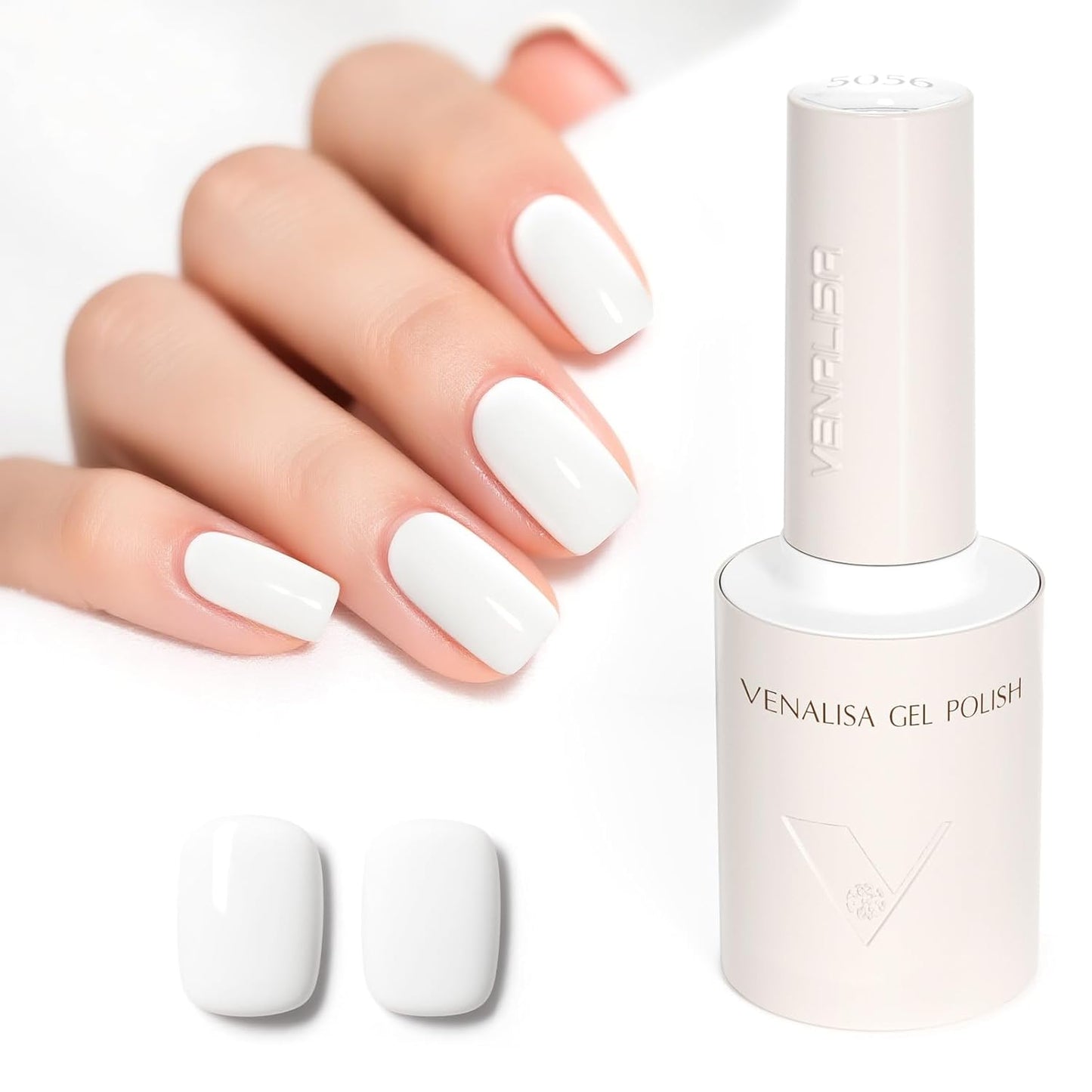 VENALISA White Gel Nail Polish - 10ML Soak Off UV Gel for Salon-Quality DIY Nail Art | Perfect for Women & Girls
