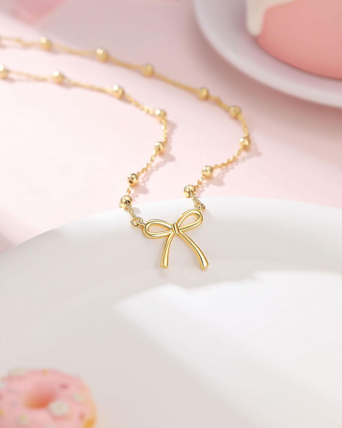 UNGENT THEM You Are Loved - Adorable Bow Necklace for Girls | Perfect Birthday Gift for Ages 8-18