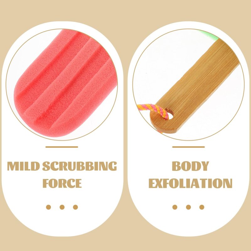 Lurrose 3Pcs Bath Ball Set Ice Cream Shower Loofah Soft Body Rubbing Towel Bath Flower Exfoliating Sponge for Gentle Skin Cleaning