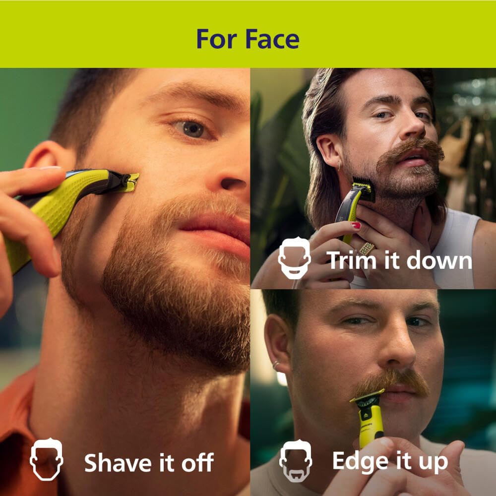 Philips Norelco OneBlade 360 Face + Body Hybrid Electric Trimmer and Shaver