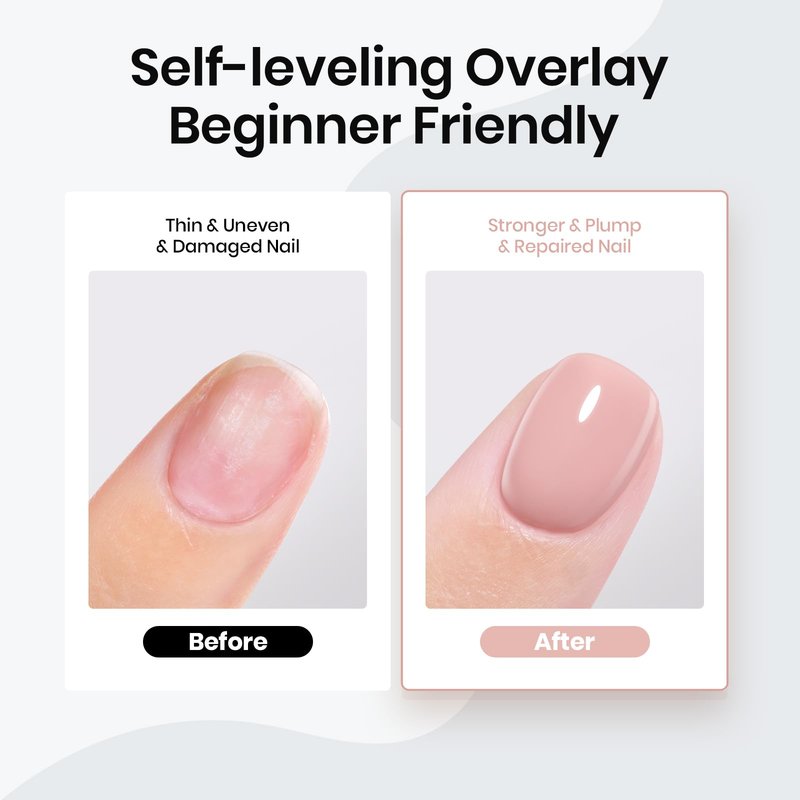 Beetles Rubber Base Builder Nails Gel: Brownish Pink Natural Nude Color Base Gel Nail Polish For Nails Thickening, U V LED Lamp Cure Nail Strengthening Extension Sculpting