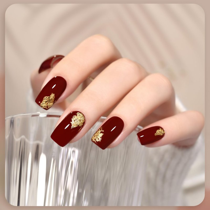 Red Gel Nail Polish - 16ml Soak Off UV Light Cure for DIY Manicure | 1008 Crimson Red