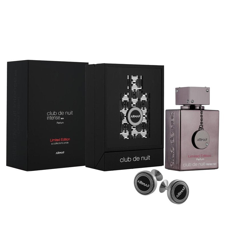 Armaf Club De Nuit Intense Limited Edition Parfum Spray for Men - 3.6 Ounce with Cufflinks