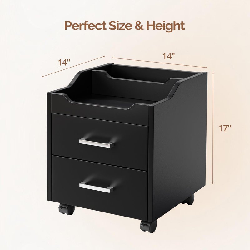 OmySalon Pedicure Cart, Foot Bath Trolley with 2 Storage Drawer, Portable Nail Esthetician Cart for Manicure & Foot Massage, Beauty Spa Supplies with Locking Wheels, Black