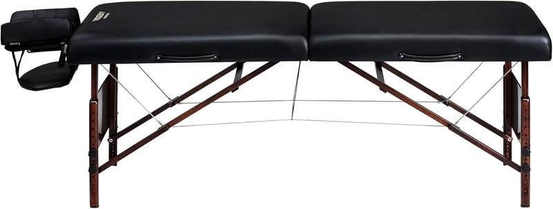 Del Ray Pro Portable Massage Table - 30” Adjustable Height, 750 lbs Capacity | Ideal for Lash, Spa & Tattoo Use