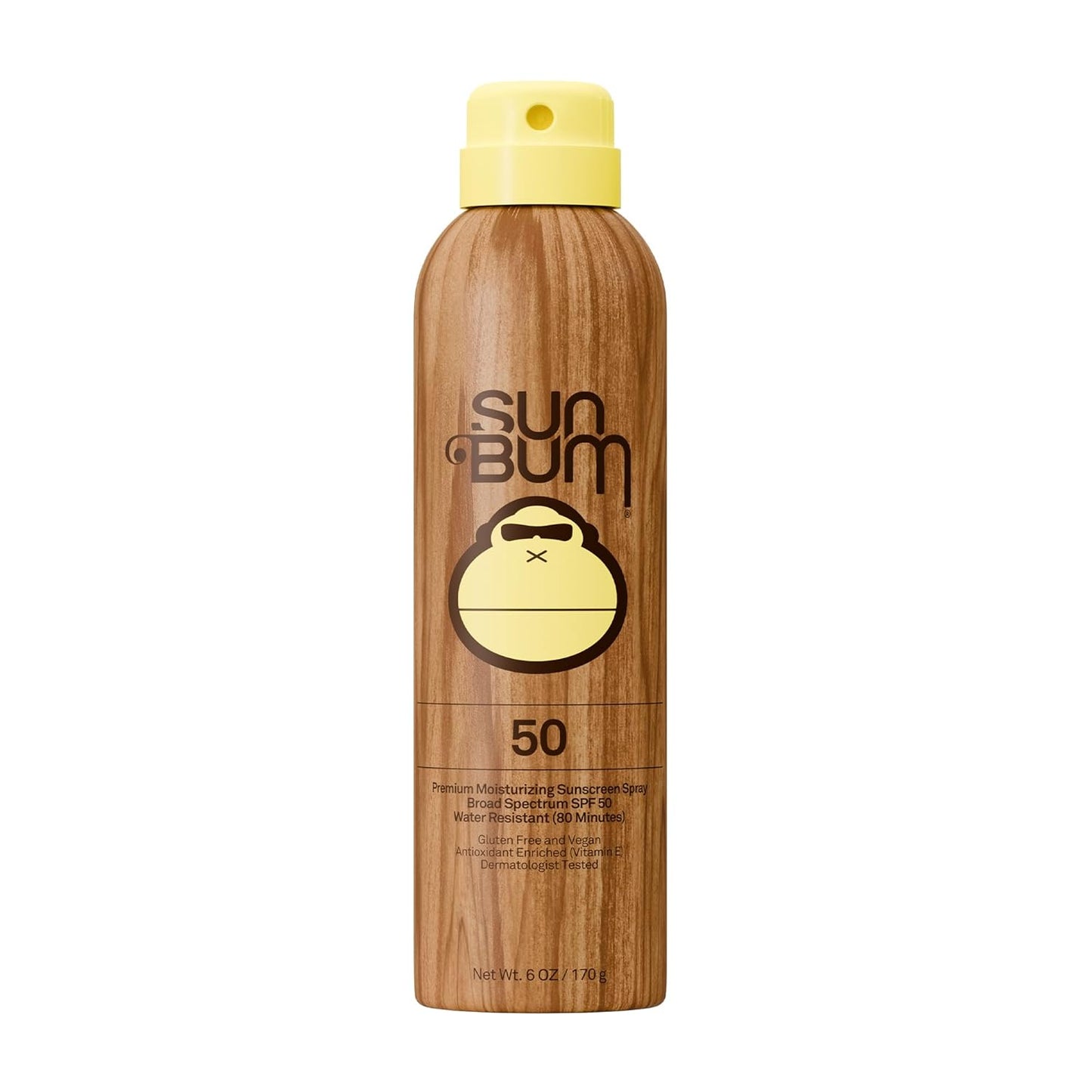 Sun Bum SPF 50 Sunscreen Body Spray - Broad Spectrum Moisturizing Formula with Vitamin E | 6 oz, Hawaii Compliant