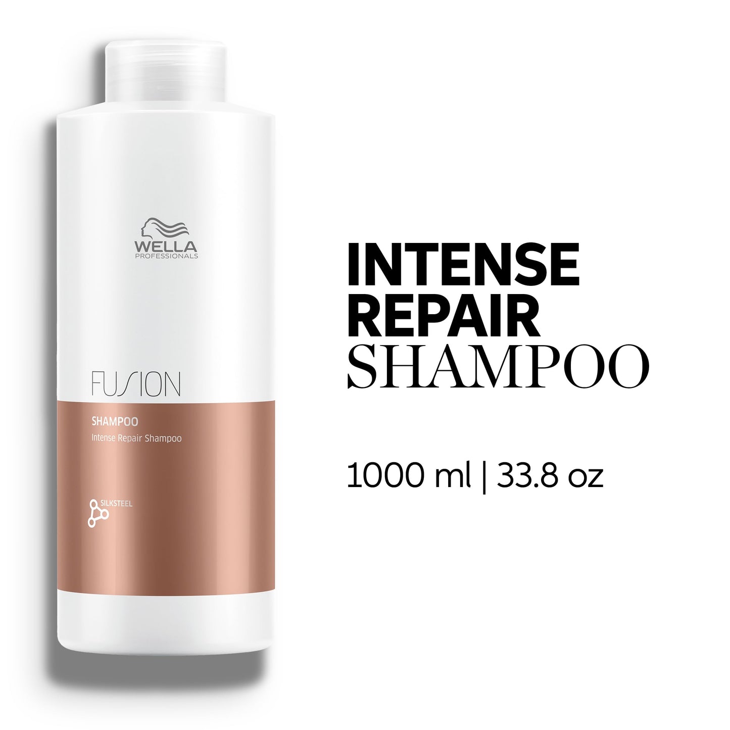 Wella Professionals Fusion Intense Repair Shampoo for Damaged Hair | Repairs, Strengthens & Protects Against Breakage for Smooth, Silky Hair | 33.8 Fl Oz