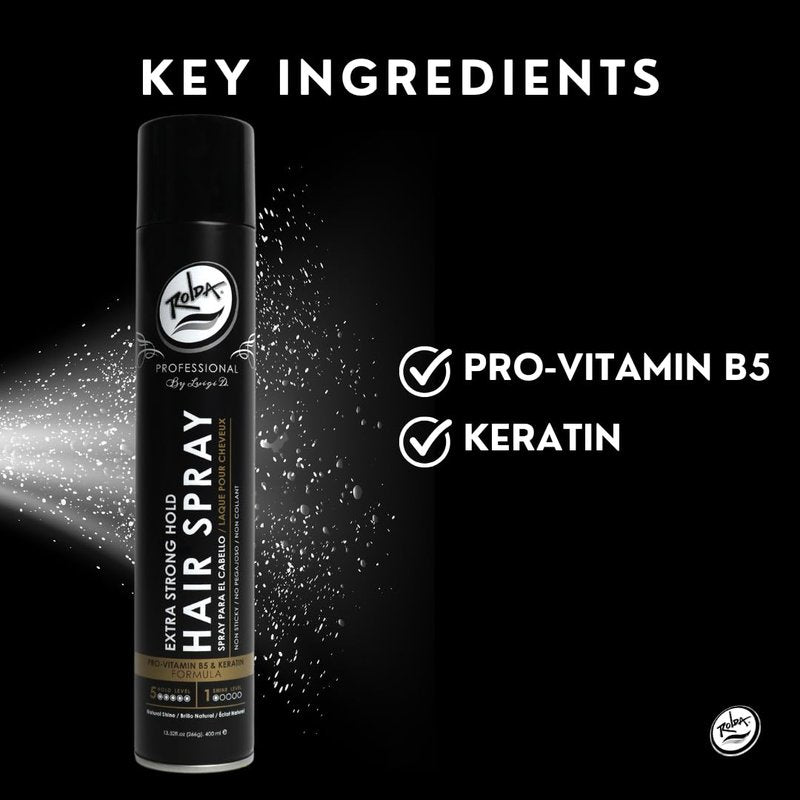 Extra Strong Hold Hair Spray - Matte Finish, Pro-Vitamin B5, Humidity Resistant | 13.52oz