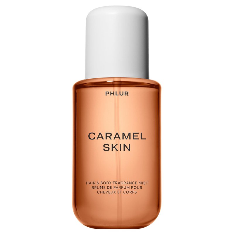 PHLUR Caramel Skin Body Mist, 8 Fl Oz – Hair and Body Perfume for Women, Warm Caramel Vanilla Body Spray with Bergamot, Sandalwood and Musk Fragrance