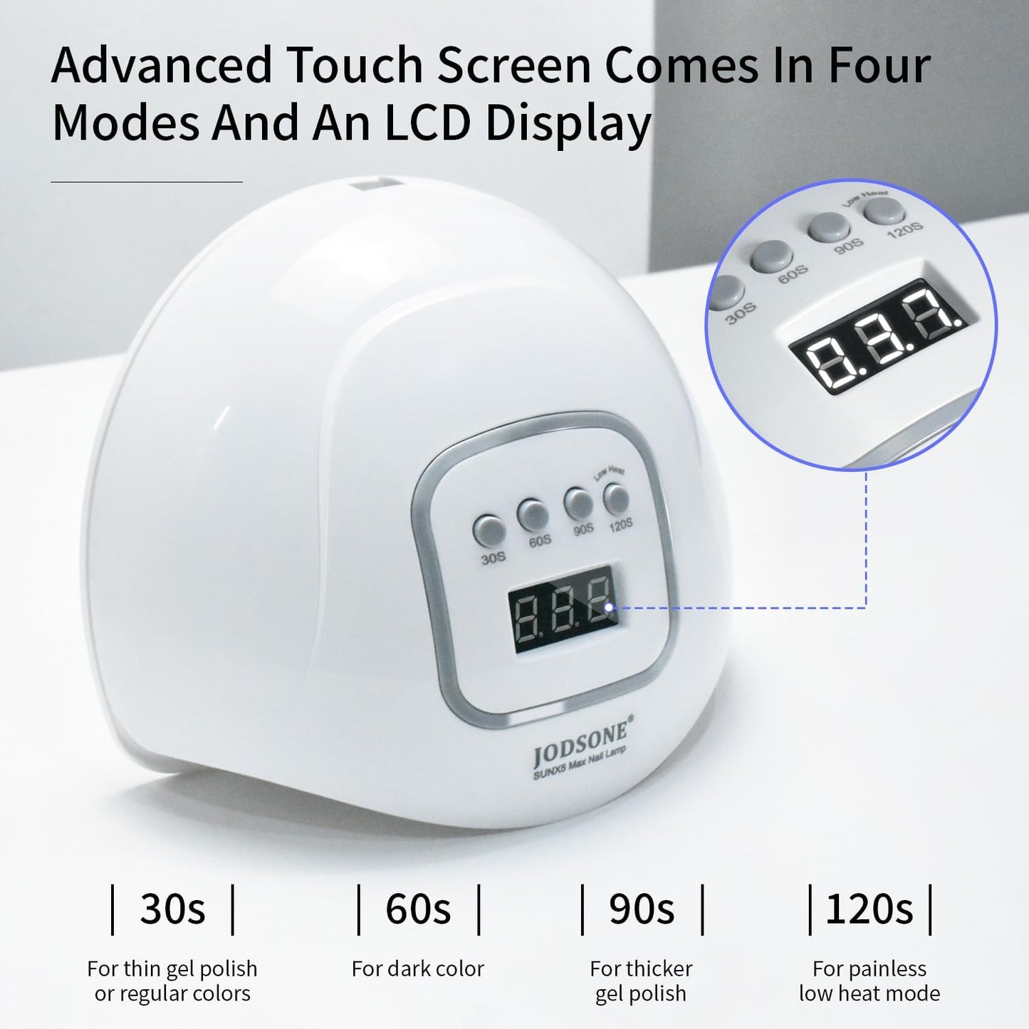 UV LED Nail Lamp - Professional Nail Dryer for Gel Polish with Automatic Sensor & 4 Timers | Fast Drying