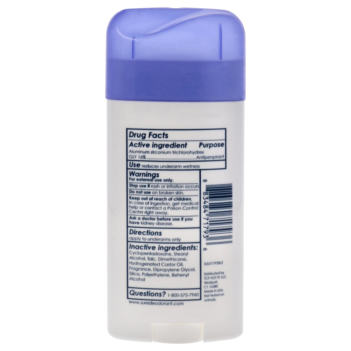 Sure Reg Solid Size 2.7z Sure Regular Original Solid Anti-Perspirant Deodorant