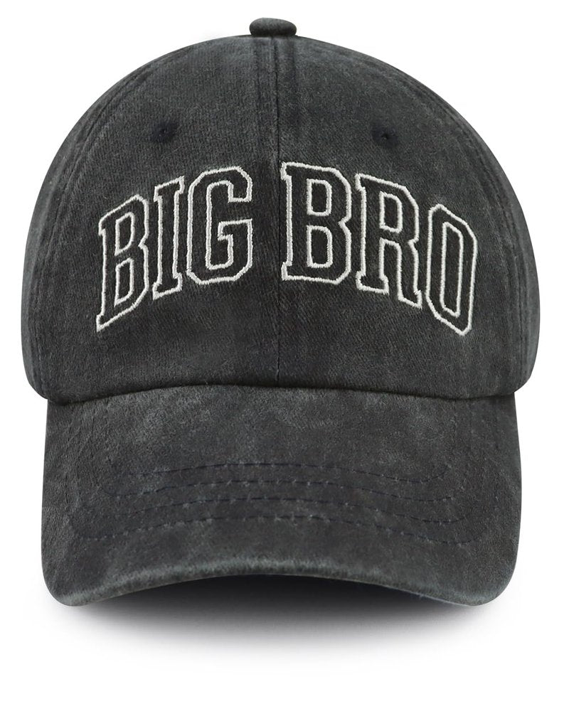Big Bro Hats for Boys, Funny Adjustable Cotton Embroidered Kids Baseball Cap