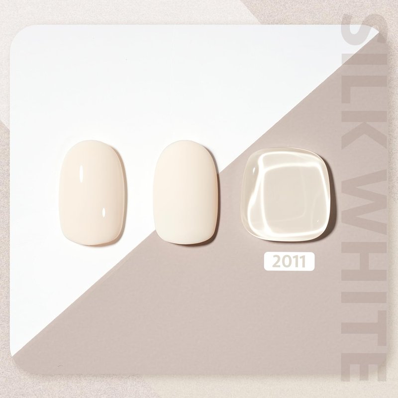 GAOY White Gel Nail Polish, 16ml Soak Off Gel Polish, UV Light Cure for Nail Art DIY Manicure at Home, 2011 Silk White