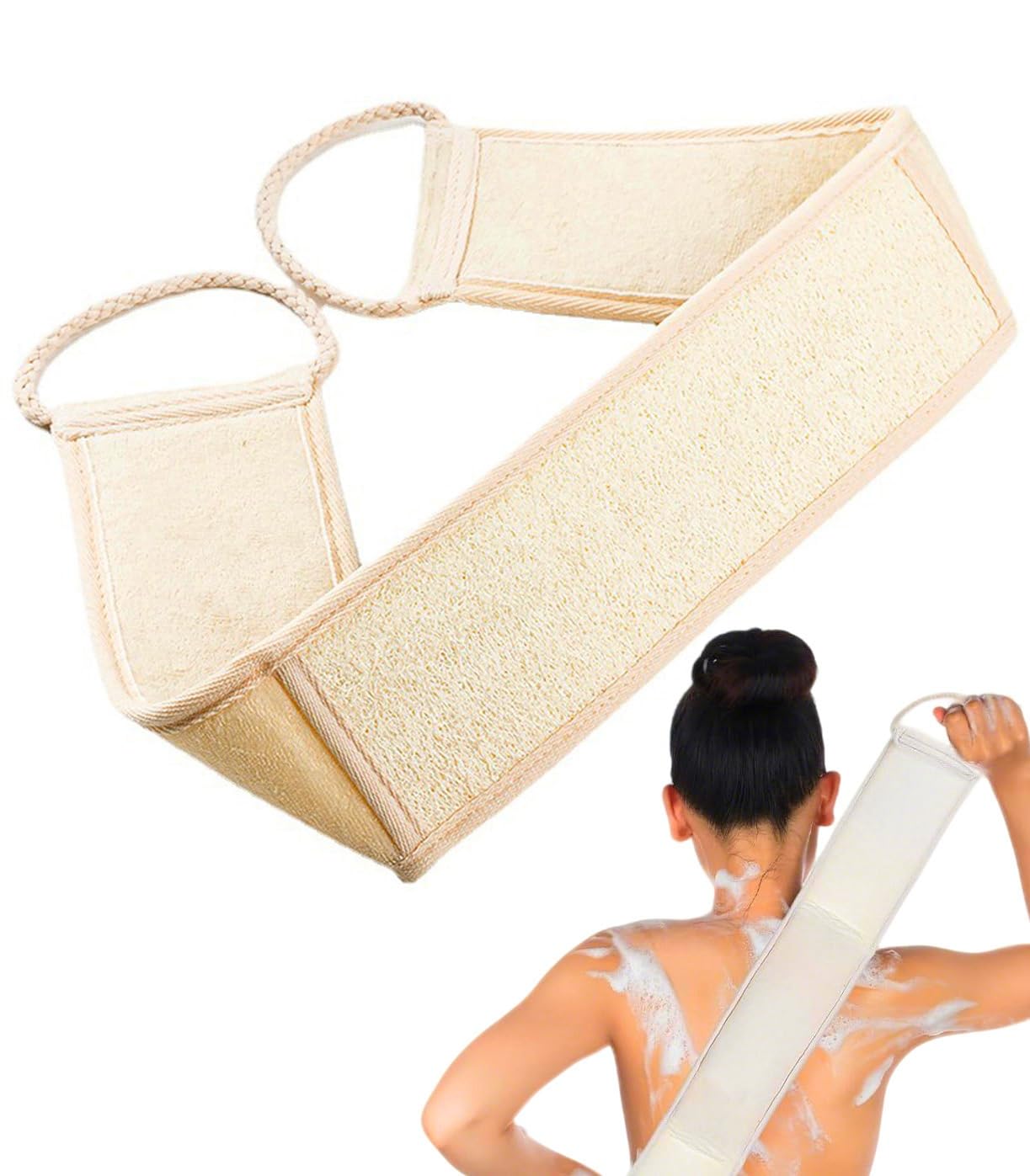 haikuluo Natural Loofah Back Scrubber,1 Pack