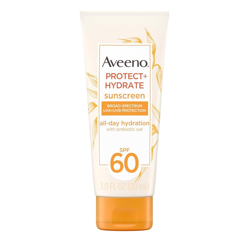 Aveeno Protect + Hydrate Sunscreen Lotion - Broad Spectrum SPF 60, Weightless & Refreshing, 3.0 fl. oz
