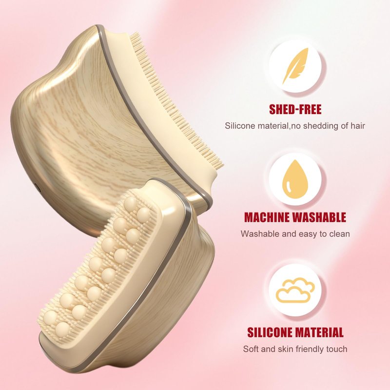 Lymphatic Contour Face Brush,Lymphatic Drainage Brush,Lymphatic Drainage Massager for Face –Ergonomically Designed to Fit The Skin Precisely- Improves Skin Glow & Absorption (Wood Grain)