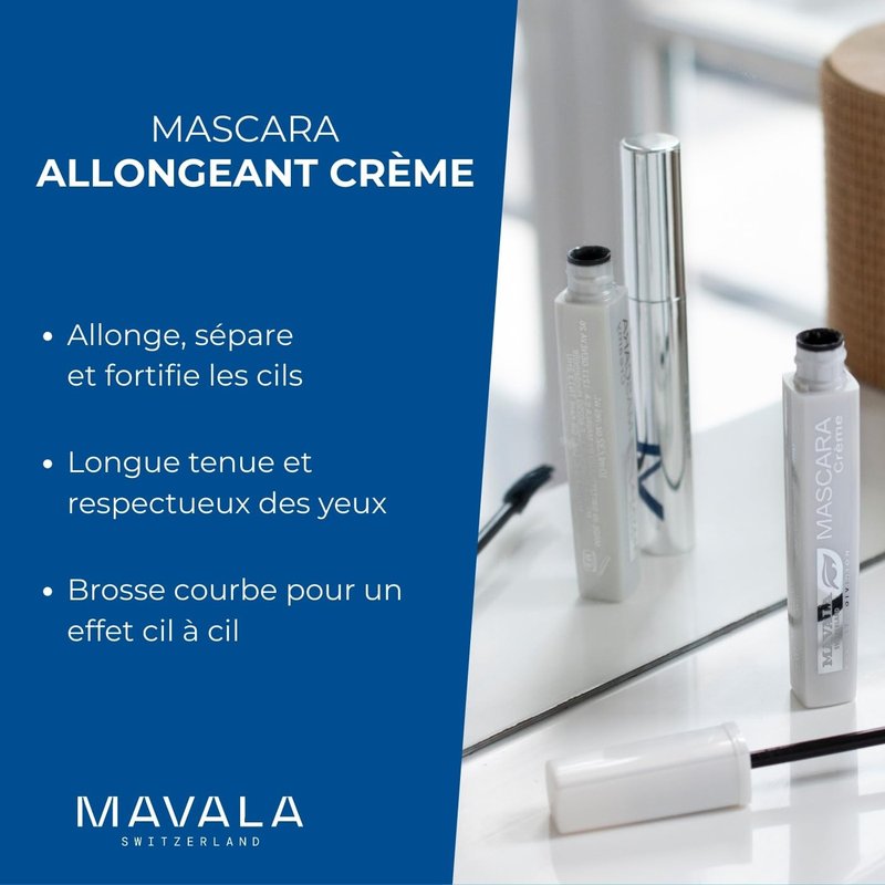 Mavala Mascara Creamy, Black, 0.32 Ounce