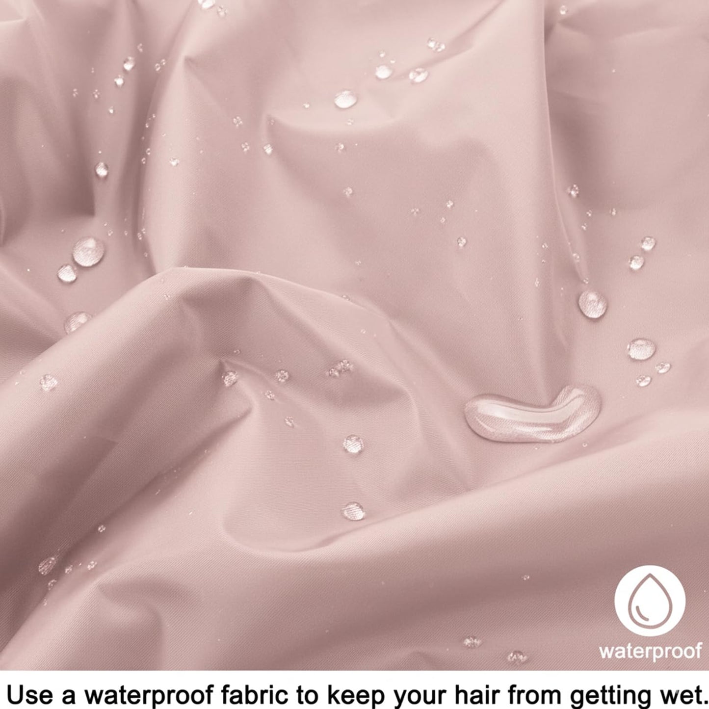 Shower Caps For Women Reusable Waterproof Double Layer Designed Large Shower Bonnet for Long Hair Washable Elastic Band Bath Reusable Pink Shower Caps Protects Hair In Shower, Spa & Travel