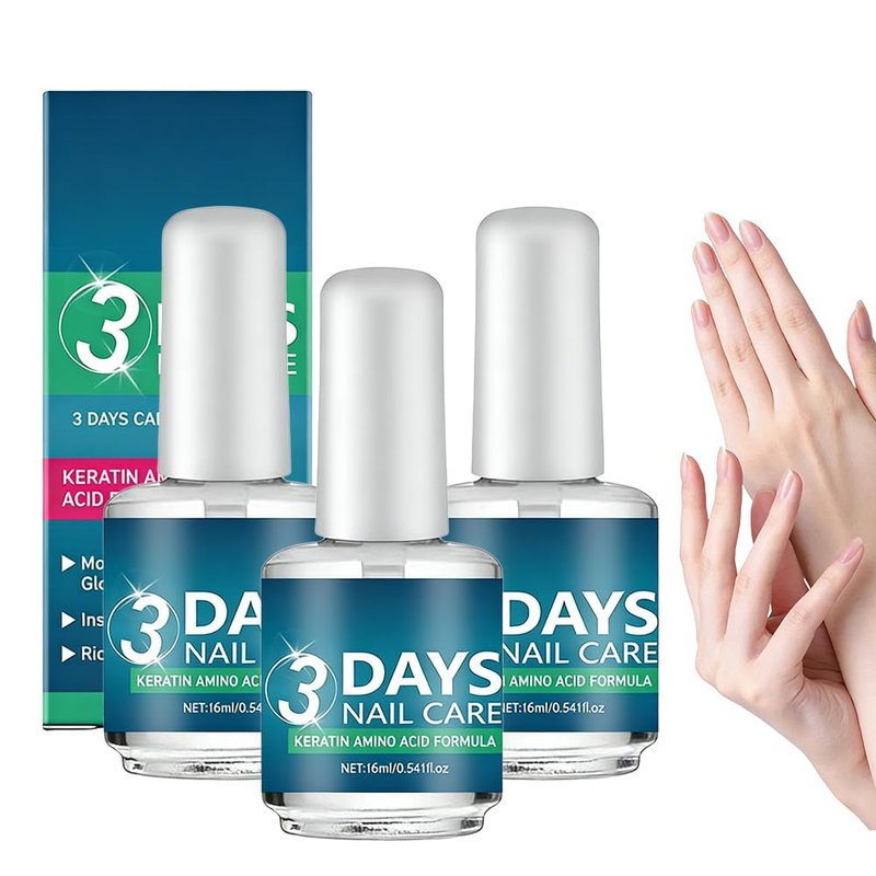 3 Days Nail Care Oil, 2026 Upgraded Keratin Nail Strengthener, Nail Moisturizer Gloss for Brittle Nails, for Women (3pcs)