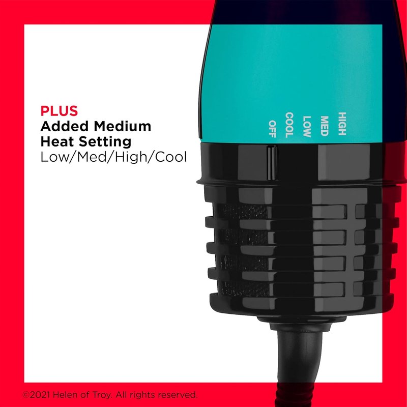 REVLON One Step Volumizer PLUS Hair Dryer & Styler - Effortless Volume & Control for Salon-Style Blowouts | Travel-Friendly Teal