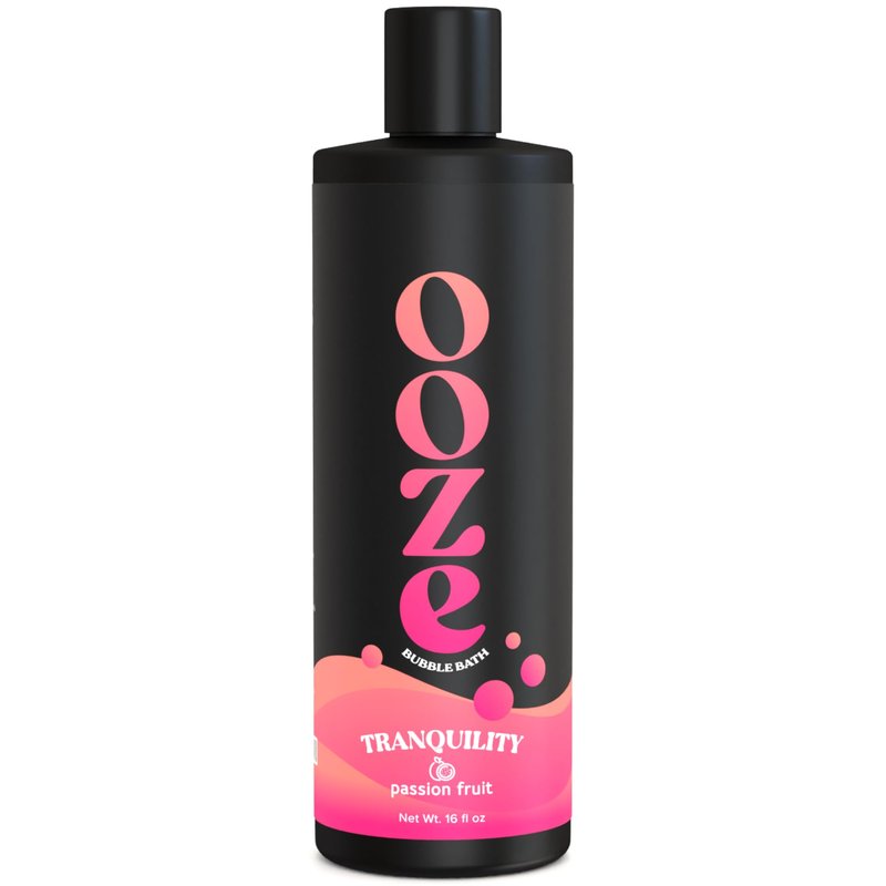 OOZE Passion Fruit Bubble Bath (473ml) - Bubble Bath for Women, Fresh, Uplifting & Rejuvenating - Self-Care & Wellness - Zero Parabens Foaming Bath for Women, Cruelty-Free, Made in The USA