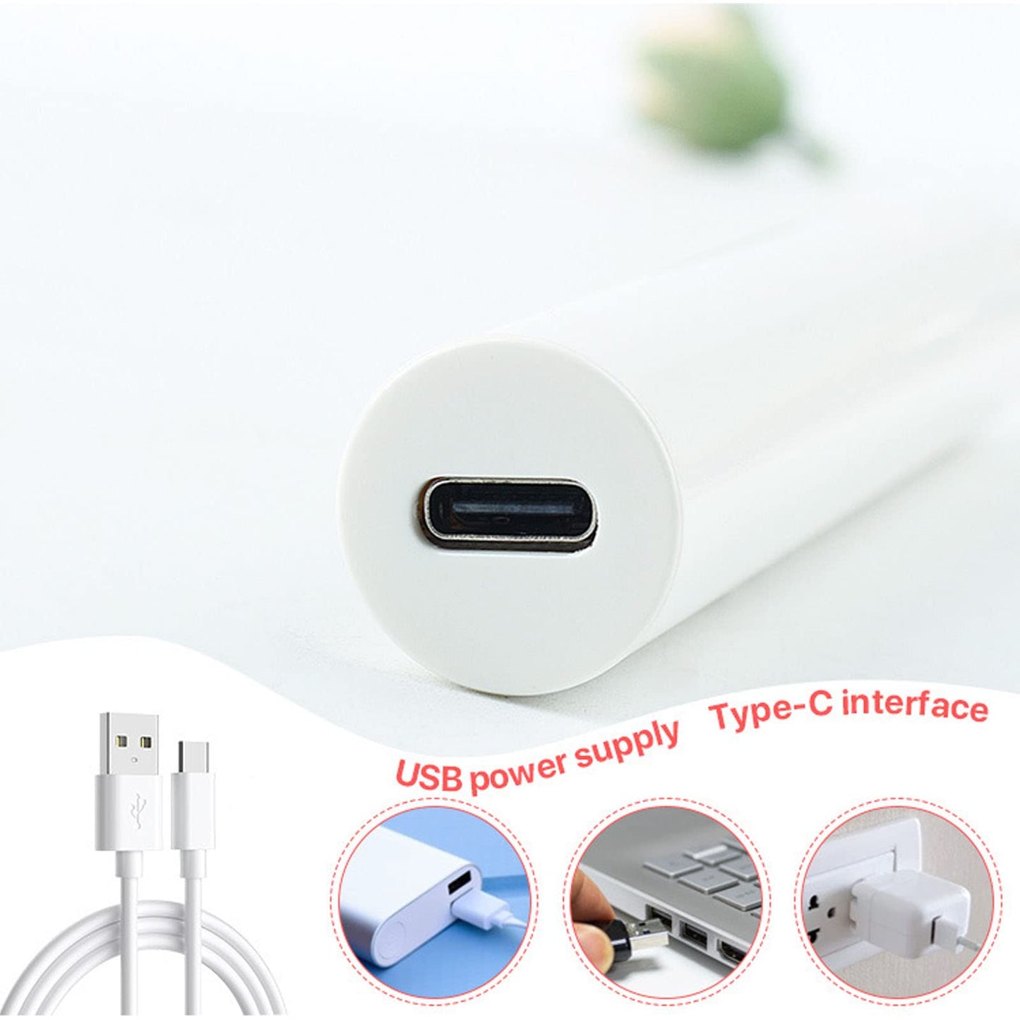 VBESTLIFE UV Gel Nail Lamp, 3W, 3 Led, Nail Dryer Pen Light, 60S Quick Drying, Mini Handheld UV Nail Light, 200mAh, White
