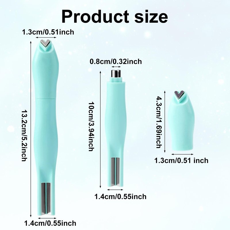 3 in 1 Cat Eye Magnet for Nails, Multifunctional Magnet Tools Nails Design Cat Eye Gel Polish Magnetic Pen Line & Heart Shaped Round Accessories for Home DIY Art Salon Studio