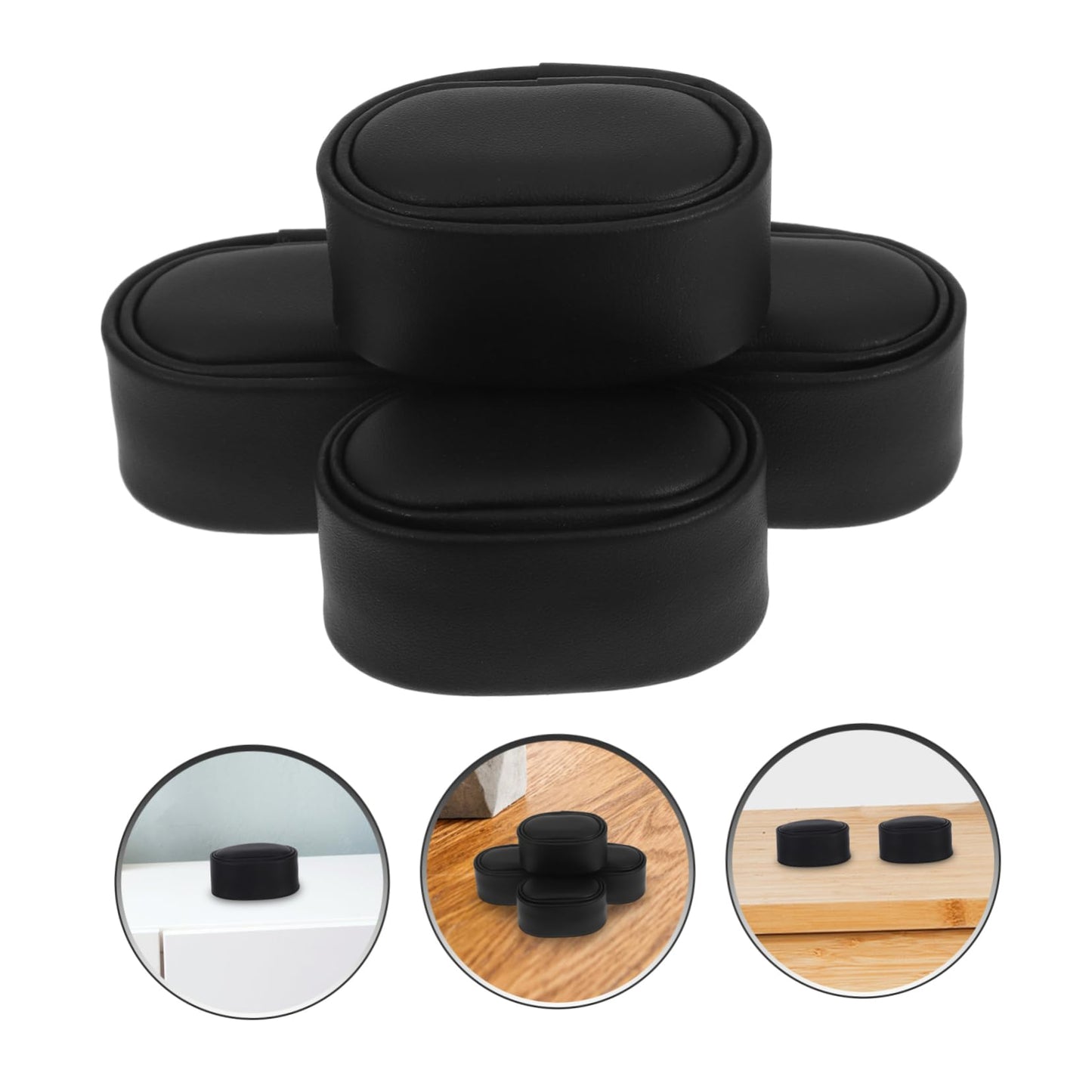 TOVINANNA Watch Winder Pillows Set of 4 Small Pu Cushions 2.56X1.77X1.18In Soft Watch Holder for Mechanical Storage Display