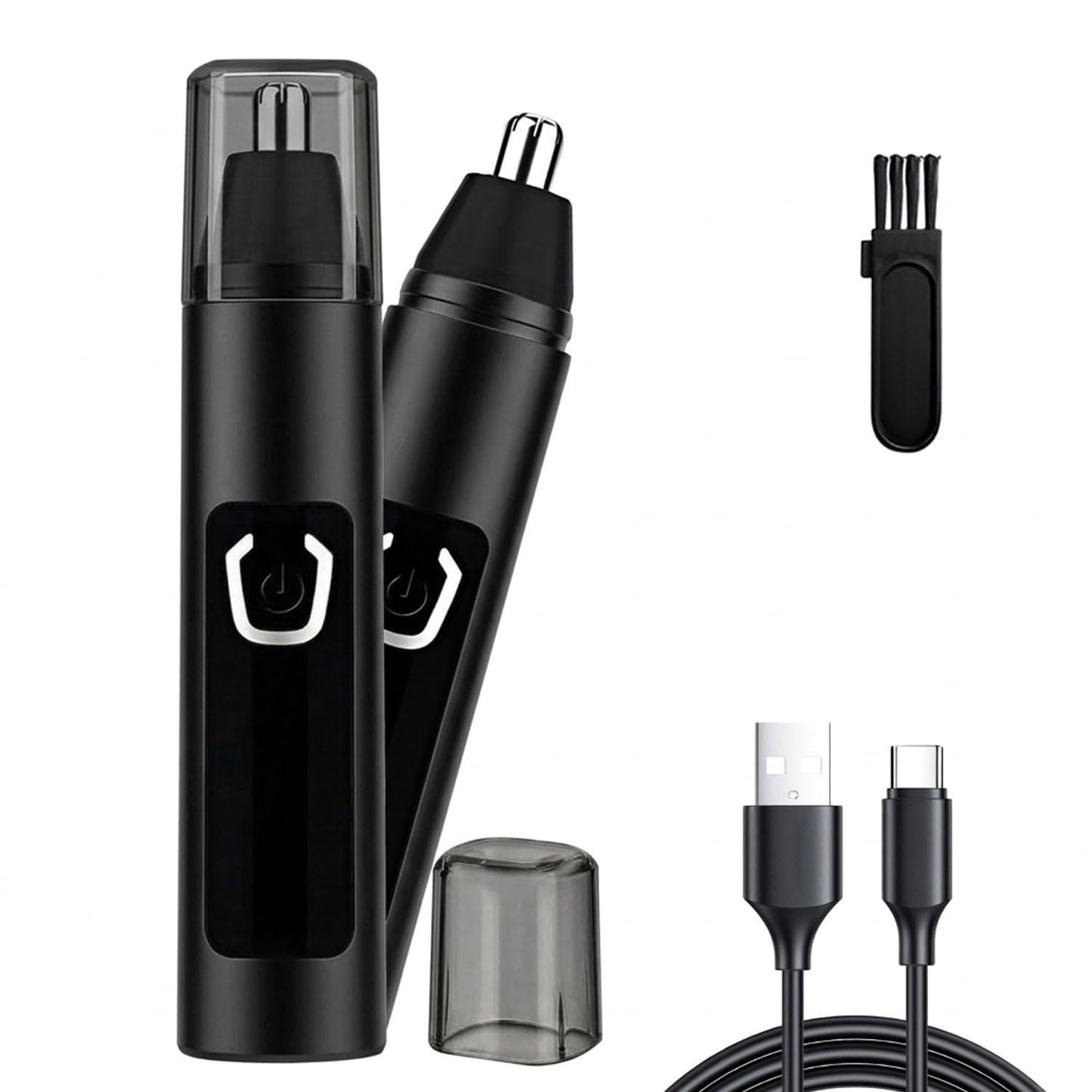Infinity Choices Nose Hair Trimmer for Men Women - Electric Nose Hair Clipper with Replaceable Stainless Steel Blade, Powerful 6500RPM Motor, Wet/Dry Use, Portable USB Rechargeable Design | Black