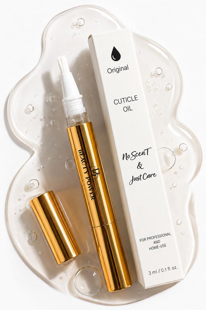 Beauty Power Nail Oil Cuticle Pen - Fragrance Free - Nail Strengthener & Growth Serum with Vitamin A, D, E, B5, Grapeseed & Natural Oils - Repair for Brittle, Peeling, Thin Nails - Gift Idea