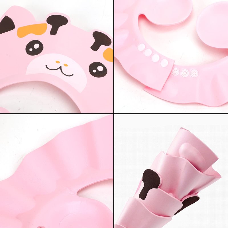 Baby Shower Cap Shampoo Cap Bath Visor Hat Kids Hair Washing Shampoo Shield Adjustable Waterproof Bath Shield Visor for 0-8 Years