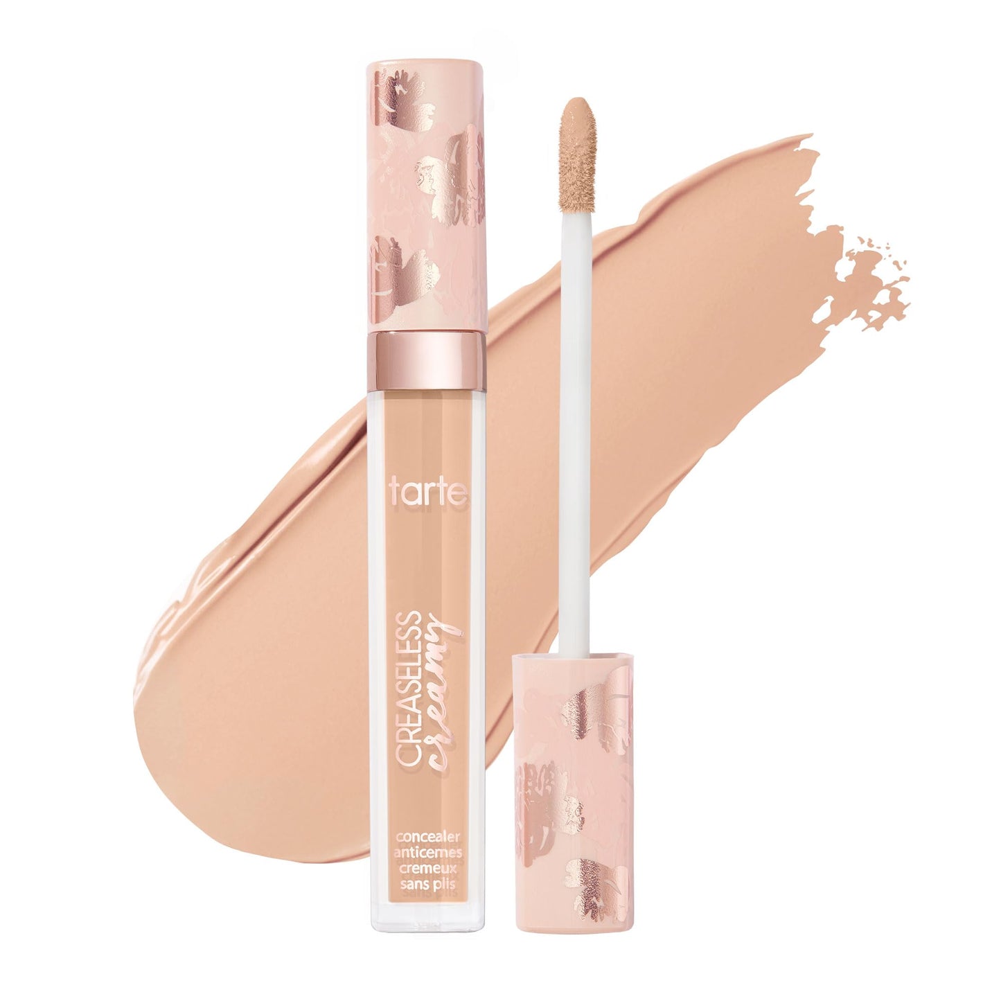 tarte creaseless creamy full-coverage concealer – Waterproof Hydrating Longwear, Niacinamide & Caffeine for covering Dark Circles & Blemishes, Vegan & Cruelty-Free, full size, 20B light beige