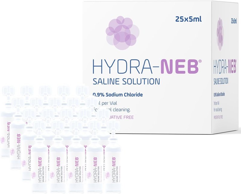 0.9% Saline Solution - Sodium Chloride Nasal Irrigation & Moisturizing for All Ages | 125 ml