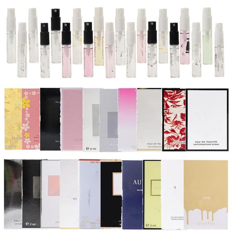 Dirstic 20 Piece Designer Fragrance Samples, Women's Designer Fragrance Sampler Collection, Luxury High-End Perfume Vials for Women, Mini Perfume Samples Gift for Girlfriend, Wife, or Mother
