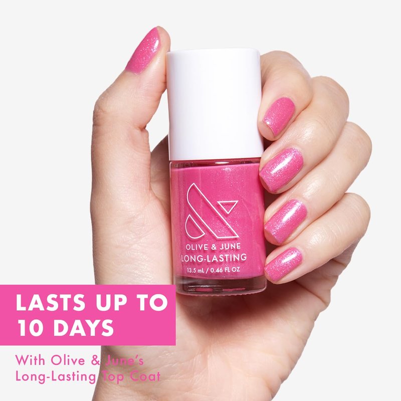 Long Lasting Nail Polish - Star Wars Mandalorian & Grogu | 15-Free Vegan, Chip-Resistant | Signet Pink, No Lamp Needed