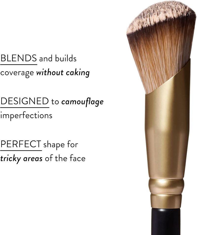 Professional Makeup Brushes - Cruelty-Free Angled Precision Concealer Brush | 17" by Laura Geller New York