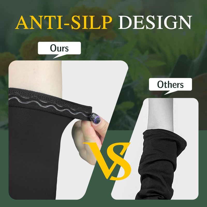 MIG4U Gardening Sleeves Knitted, Farmers Sleeve UV Sun Protection Driving for Women with Thumb Hole, Purple