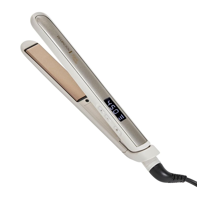 Remington Shine Therapy Hair Straightener - 1 Inch Ceramic Flat Iron with Argan Oil & Keratin for Smooth, Frizz-Free Hair