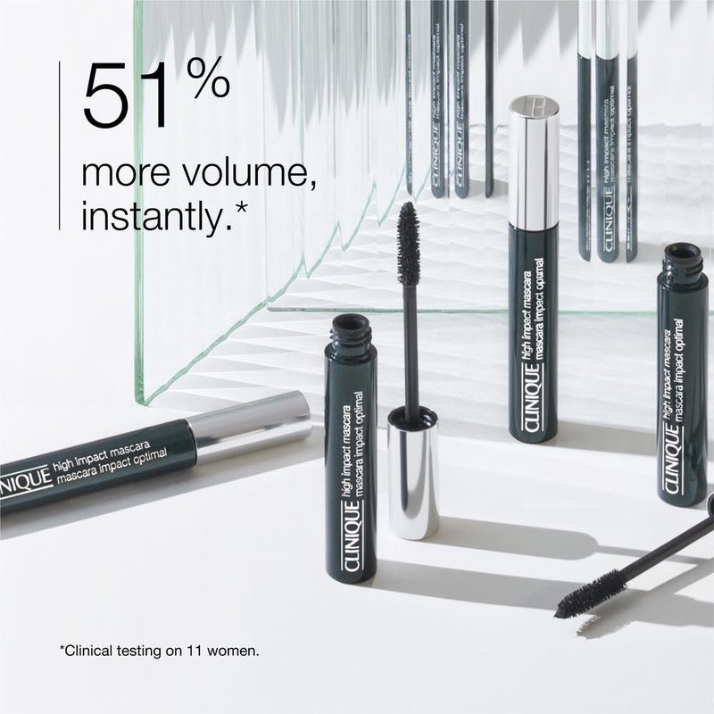 Clinique High Impact Mascara | Volume, Length + Safe For Sensitive Eyes, Black/Brown, 0.24 Fl Oz