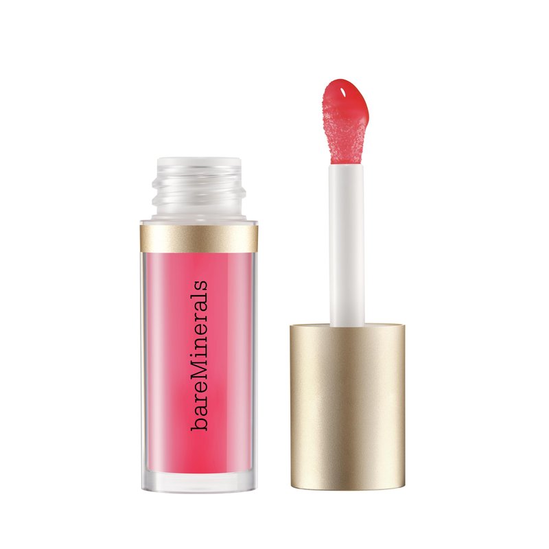bareMinerals Nourishing Lip Oil, Ultra-Hydrating, Non-Sticky & High-Shine, Clean & Vegan Formula with 9 Botanical Oils & Hyaluronic Acid for Soft, Smooth Lips, Adore