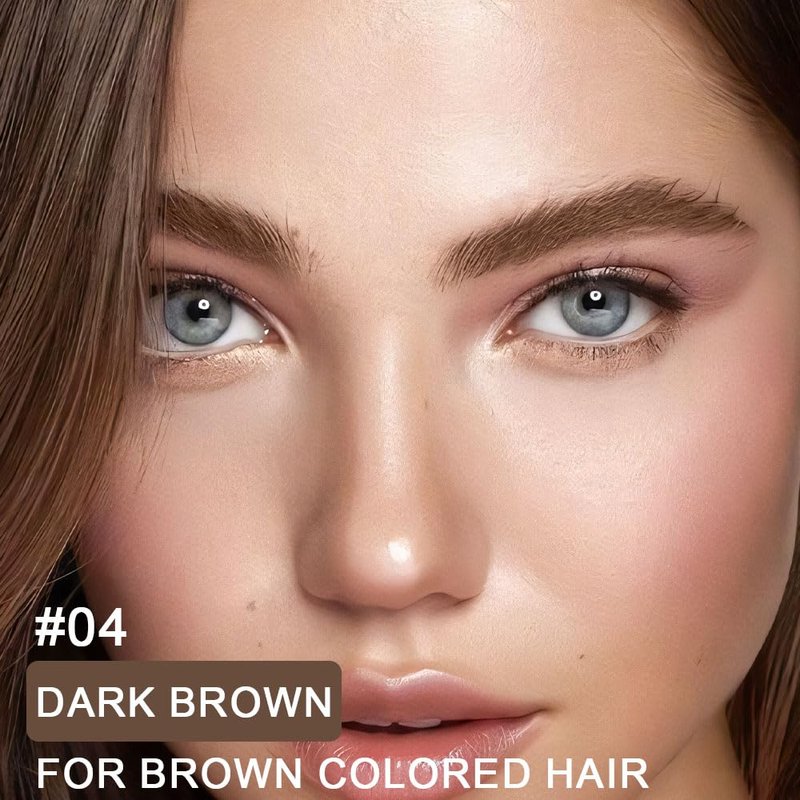 Kaely Eyebrow Gel - Waterproof Tinted Brow Mascara for Long-Lasting Color | 04 Dark Brown
