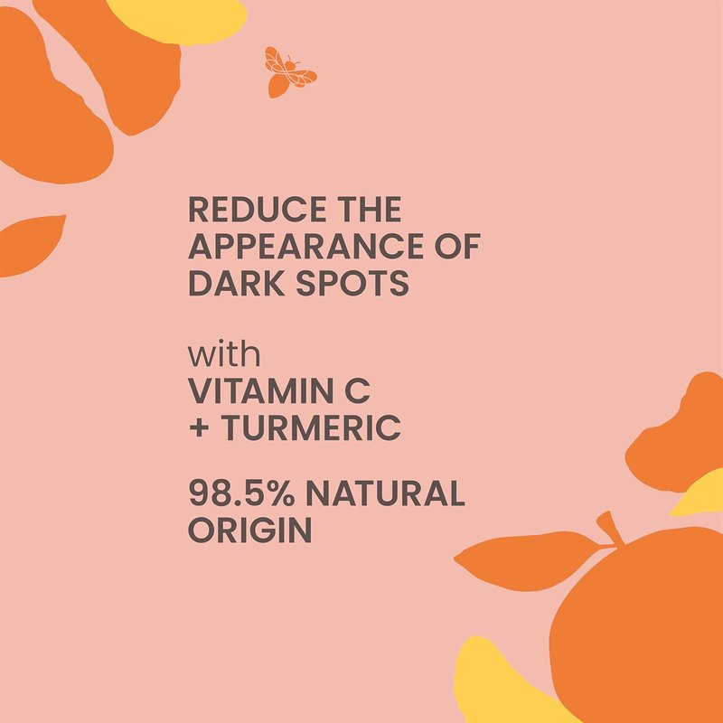 Burt's Bees Vitamin C Turmeric Facial Serum - Brightening & Hydrating for Dark Spots, Fine Lines | 1 oz