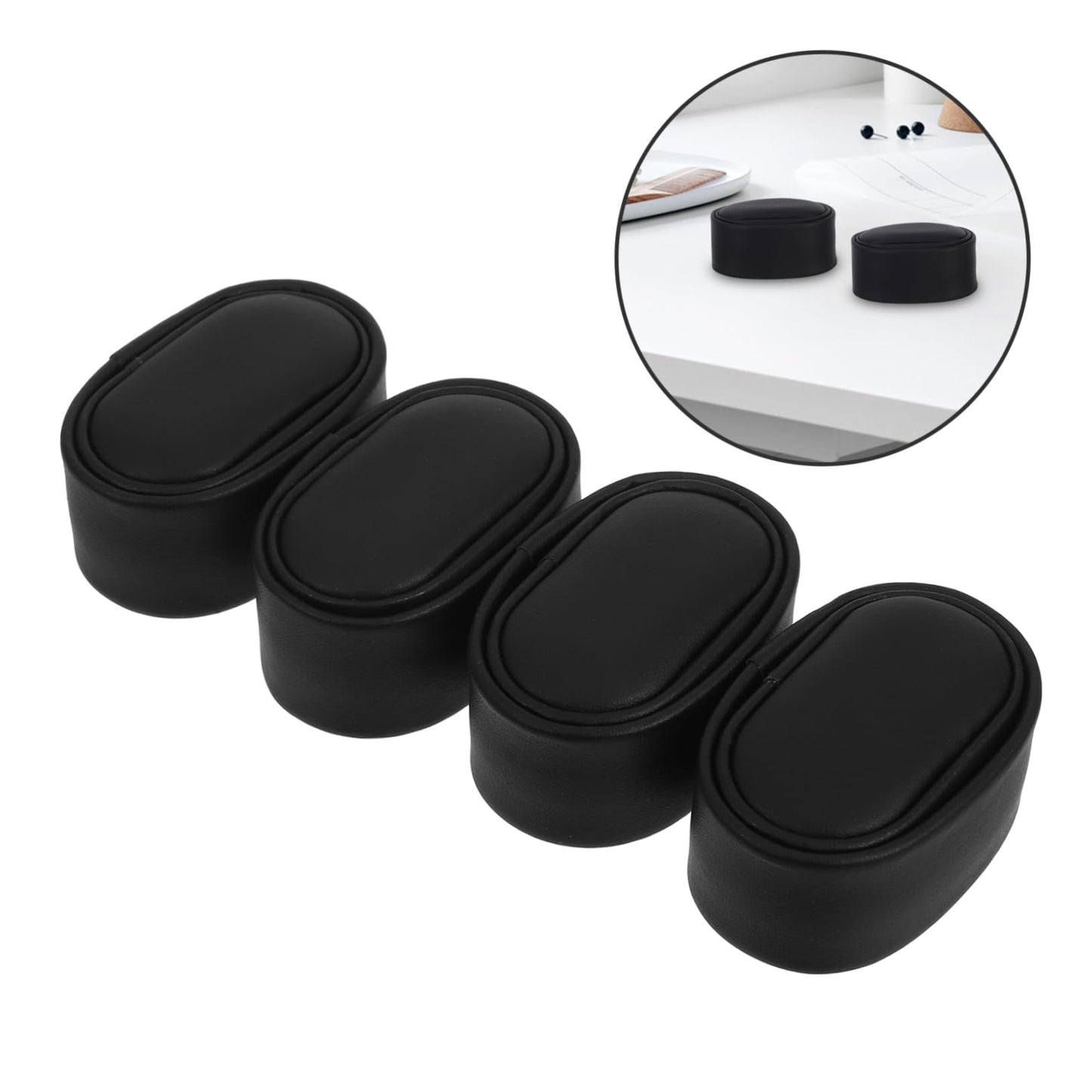 TOVINANNA Watch Winder Pillows Set of 4 Small Pu Cushions 2.56X1.77X1.18In Soft Watch Holder for Mechanical Storage Display